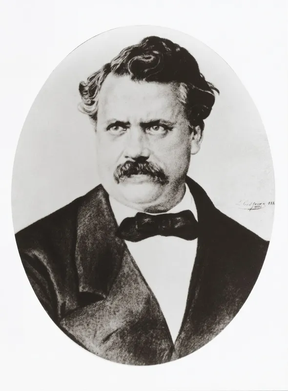 1 Portrait-Louis-Vuitton Portrait of Louis Vuitton, founder of the luxury brand